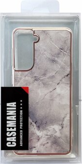 Samsung S22 Plus - Marmer Back Cover - Steen