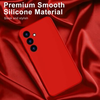 Samsung Galaxy S25 Plus - Rood - Liquid Siliconen Back Cover