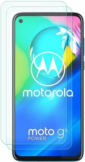 Moto G8 Power - Back Cover &amp;amp; 2x Glas - Transparant