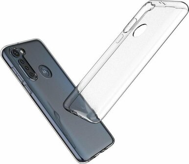 Moto G8 Power - Back Cover &amp;amp; 2x Glas - Transparant