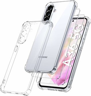 Samsung A36 - Anti Shock &amp;amp; 2X Glas - Transparant