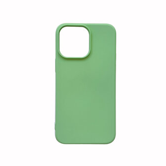 iPhone 15 Pro - Liquid Back Cover - Licht Groen