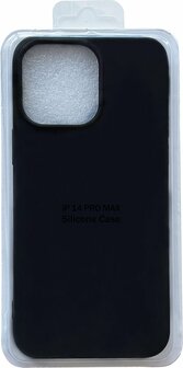 iPhone 14 Pro Max - Microfiber Back Cover - Zwart