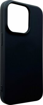 iPhone 14 Pro Max - Microfiber Back Cover - Zwart