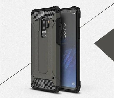 Samsung S9 Plus - Armor Back Cover - Zwart