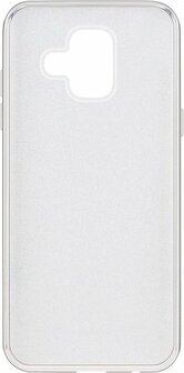 Samsung A6 2018 - Glitter Back Cover - Zilver