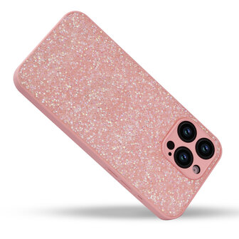 iPhone 15 Pro Max - Diamant Glitter - Roze