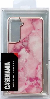 Samsung S22 Plus - Marmer Back Cover - Roze