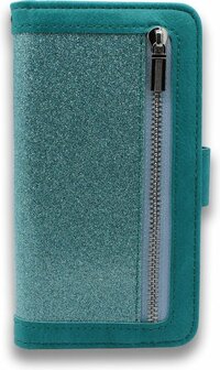 iPhone XR - Rits Book Case - Turquoise