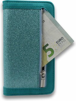 iPhone XR - Rits Book Case - Turquoise