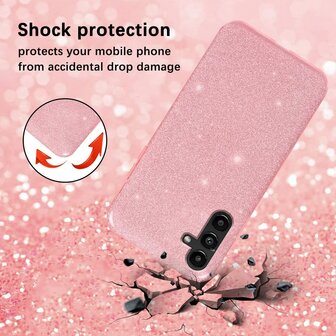 Samsung A25 - Glitter Back Cover - Roze