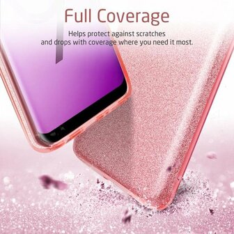 Samsung S9 - Glitter Back Cover - Goud