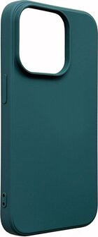 iPhone 14 Pro Max - Microfiber Back Cover - Donker Groen