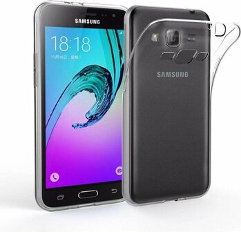 Samsung J3 2016 - Siliconen Back Cover - Transparant