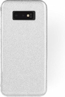 Samsung S10E - Glitter Back Cover - Zilver