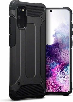 Samsung S20 - Armor Back Cover - Zwart