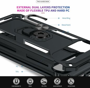 Pixel 9 Pro XL - Zwart - Kickstand Back Cover