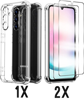 A15 - Anti Shock &amp;amp; 2x Glas - Transparant