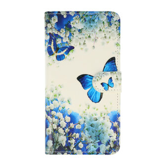 iPhone 15 Pro Max Blauwe Vlinder - Book Case