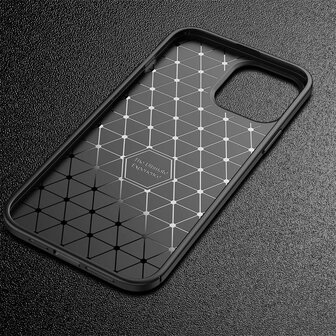 iPhone 15 Pro Max - Carbon Back Cover - Zwart