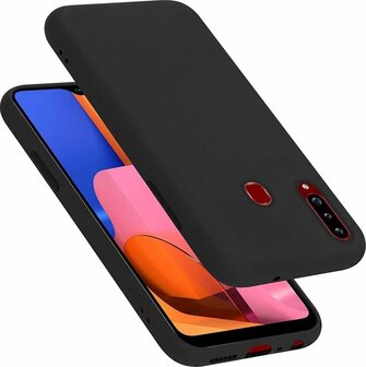 Samsung A20S - Siliconen Back Cover - Zwart