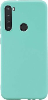 Samsung A21 - Siliconen Back Cover - Turquoise