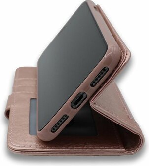 iPhone XR - Rits Book Case - Rosegoud