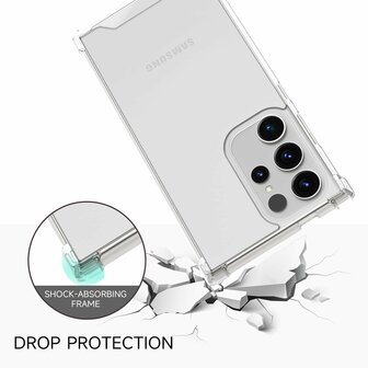 Samsung S25 Ultra - Anti Shock &amp;amp; 2x Glas - Transparant