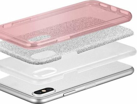 Samsung S10 - Glitter Back Cover - Roze