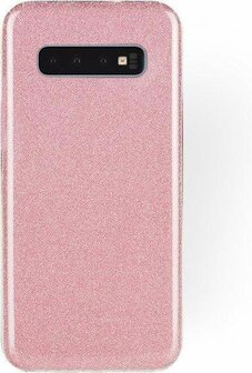 Samsung S10 - Glitter Back Cover - Roze