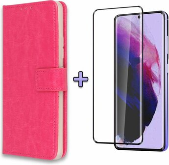 A12 - Book Case &amp;amp; Full Glas - Roze