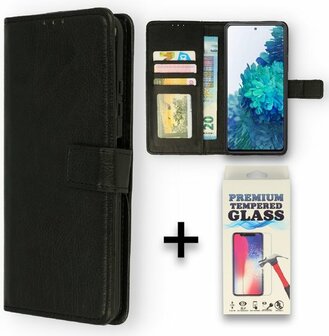 A04E - Book Case &amp;amp; Glas - Zwart