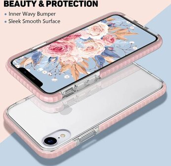 iPhone XR Roze - Gel Armor Back Cover