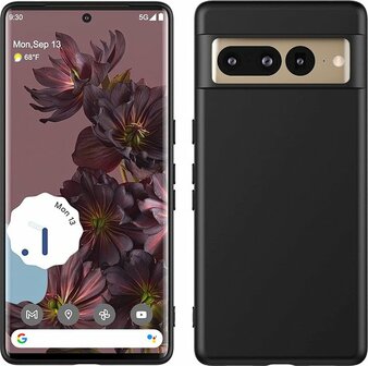 Pixel 7 Pro - Siliconen Back Cover - Zwart