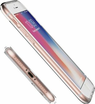 iPhone SE (2020) - Siliconen Back Cover - Transparant