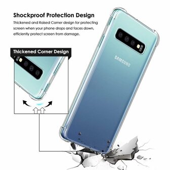 Samsung S10 - Anti Shock Hybrid - Transparant