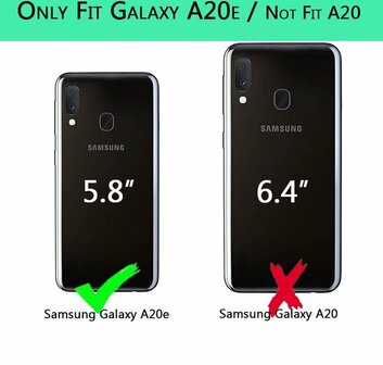 Samsung A20E - Siliconen Back Cover - Donker Groen