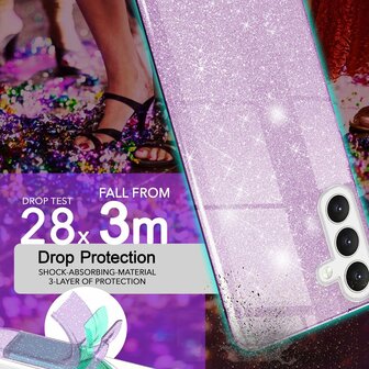 Samsung A26 - Paars - Glitter Back Cover