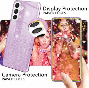 Samsung A26 - Paars - Glitter Back Cover