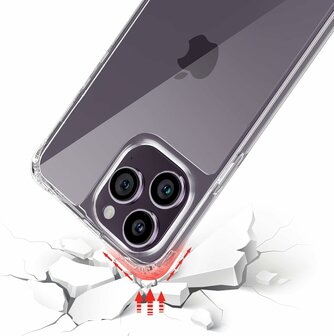 iPhone 15 Pro Max Transparant - TPU Back Cover met Koord