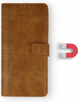 S23 Plus - Book Case &amp;amp; Glas - Bruin
