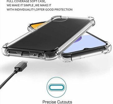 A22 5G - Anti Shock &amp;amp; 2x Glas - Transparant