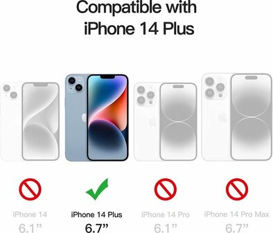 iPhone 14 Plus - Anti Shock - Bloemetjes