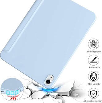 iPad 2025 &amp;amp; 2022 (11/10 Gen) - Licht Blauw - Smart Cover &amp;amp; Glas