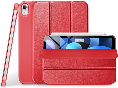 iPad 2025 &amp;amp; 2022 (11/10 Gen) - Rood - Smart Cover &amp;amp; Glas