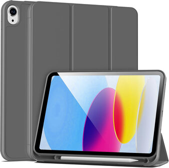 iPad 2025 &amp;amp; 2022 (11/10 Gen) - Grijs - Smart Cover met Pen Slot