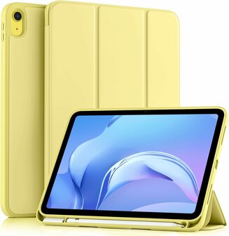 iPad 2025 &amp;amp; 2022 (11/10 Gen) - Geel - Smart Cover met Pen Slot