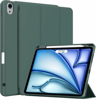 iPad Air (11 inch 2024 &amp;amp; 2025) - Groen - Smart Cover met Pen Slot