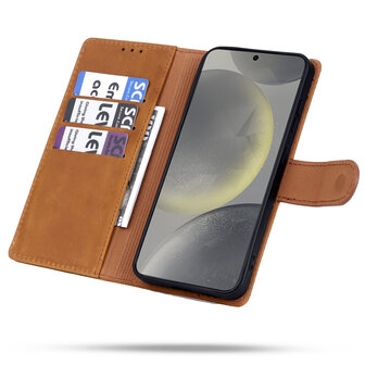 Samsung A56 - Sienna Brown - Leather Book Case