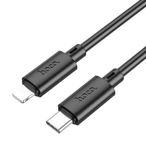 iPhone 14 Pro Max - Lightning Kabel naar Type C (1 Meter) &amp; Stekker (N27) - 20W - Zwart